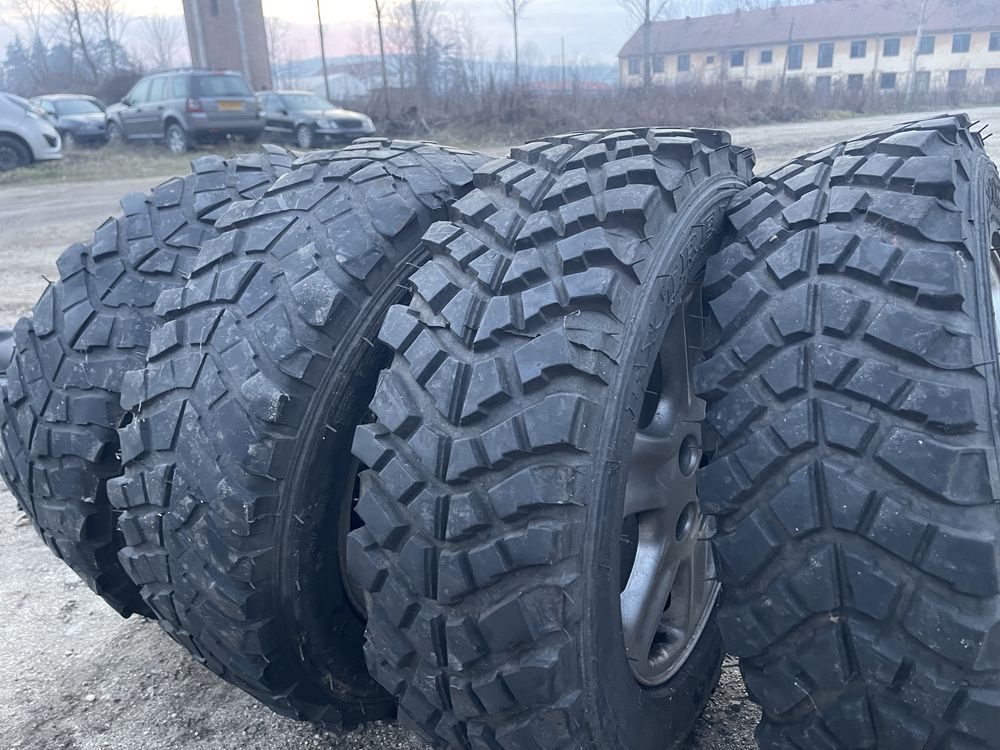 4 jante Freelander + cauciucuri cramponate 195/R15
