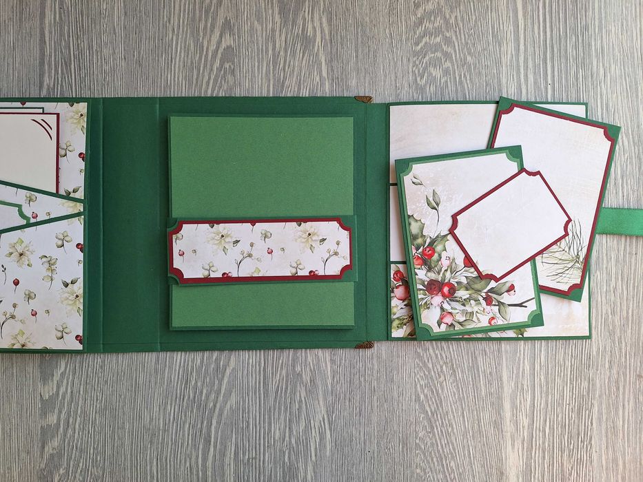 Коледен, скрапбук албум "Магическа звезда", ръчна изработка /52.19