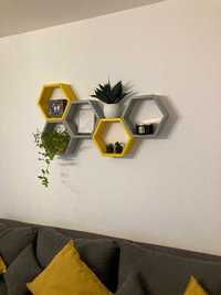 Decoratiune perete hexagon