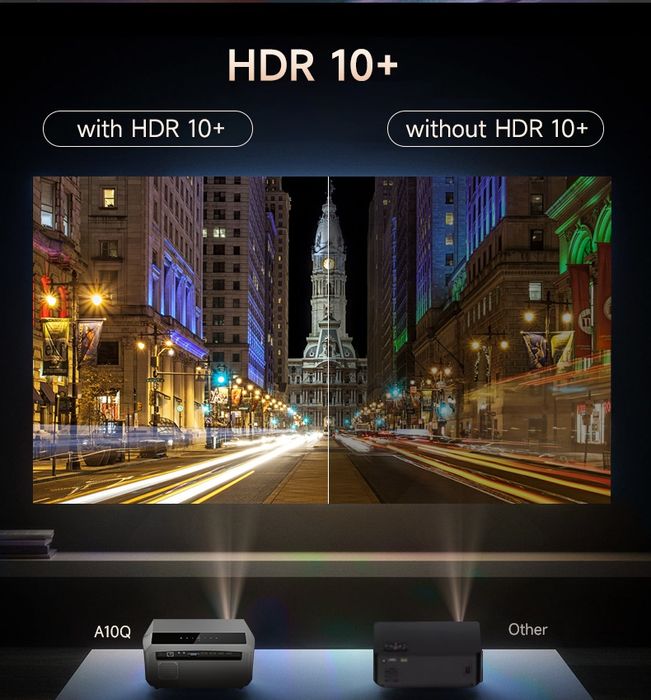 Videoproiector LED 16000 lumeni,AutoFocus,300 inch,Android 9,Nou