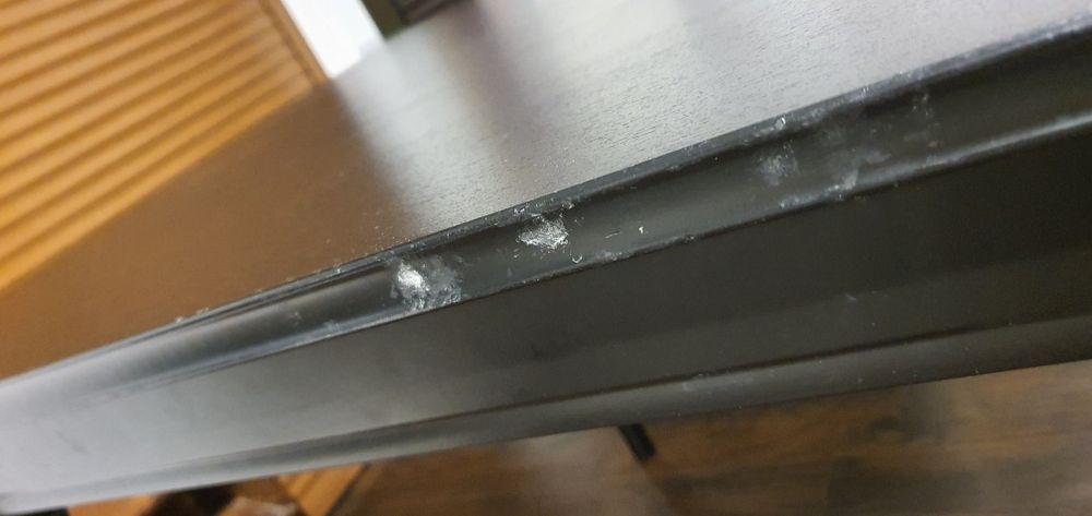 Masă extensibilă Ikea Ingatorp, negru, în stare foarte bun, 155/215/87