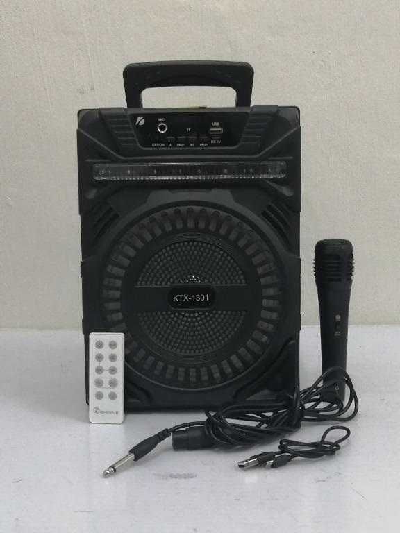 Bluetooth Караоке Тонколона KTX-1301, 8 инчов говорител,Жичен микрофон
