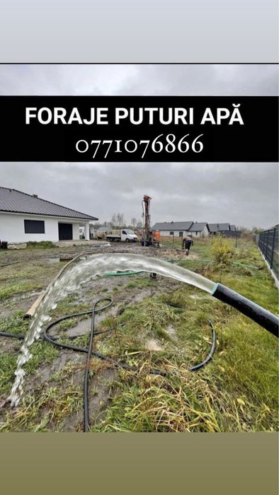 Foraje puturi apa de mica si mare adancime