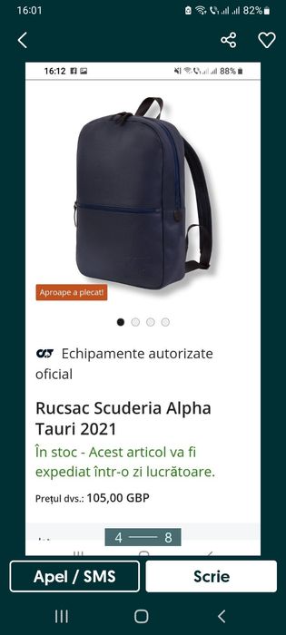 Rucsac Scuderia Alphatauri 2021