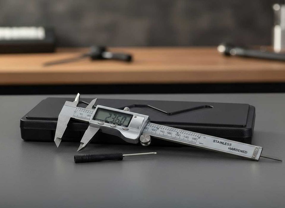 Subler electronic digital din otel inoxidabil 150 mm cu ecran LCD