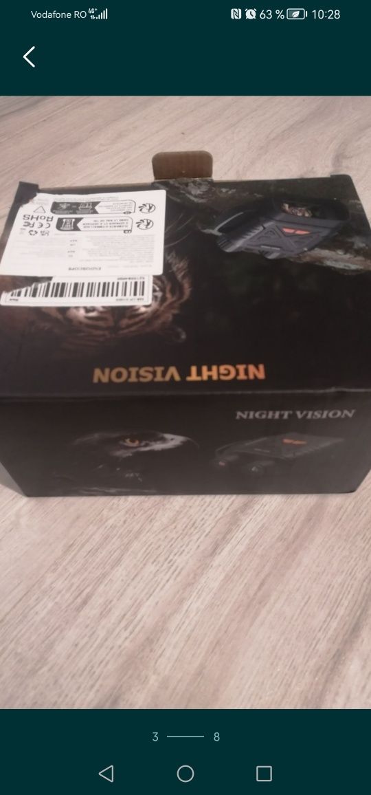 Binoclu digital cu vedere de noapte 800 m Inskam, zoom 10x,ecran HD,