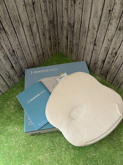 Ортопедическая подушка Askona 23x24 см, пена с памятью формы