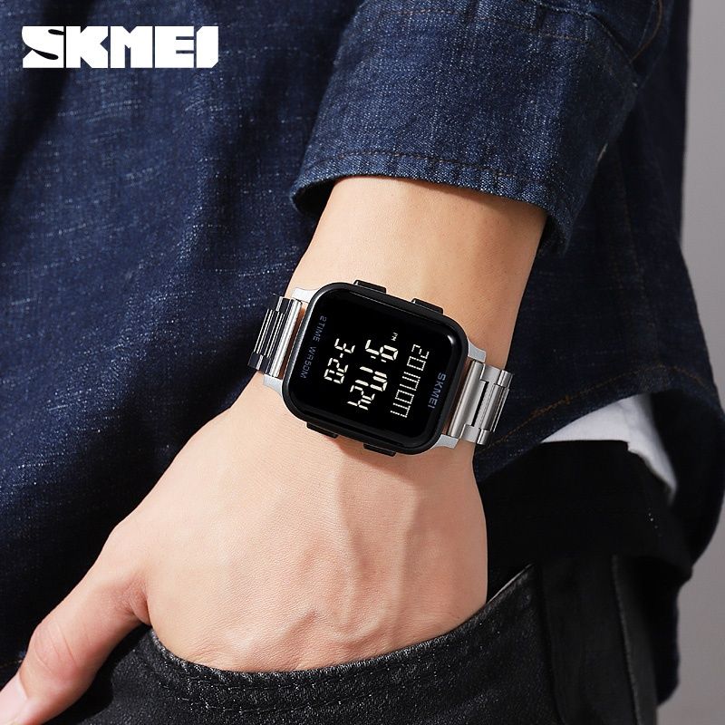 Наручный Часы Skmei с подсветкой. Мужские часы на подарок. Watch skmei