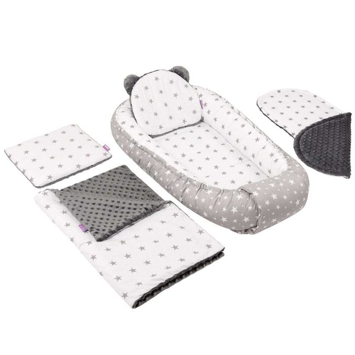 Бебешко гнездо Jukki в комплект с одеялце и 2 възглавнички