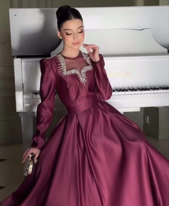 Вечернее платье длинное 42 размер