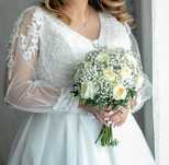 Rochie de mireasă purtată o singură dată,mărimea 56-58