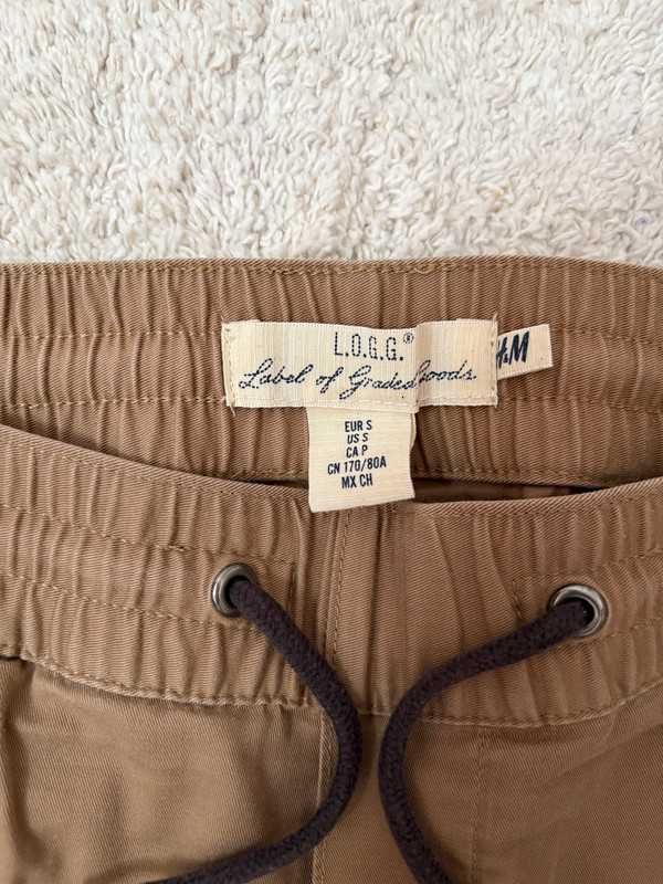 Pantaloni Maro Simpli Barbati H&M Marimea S(EUR38) Slim Fit cu elastic