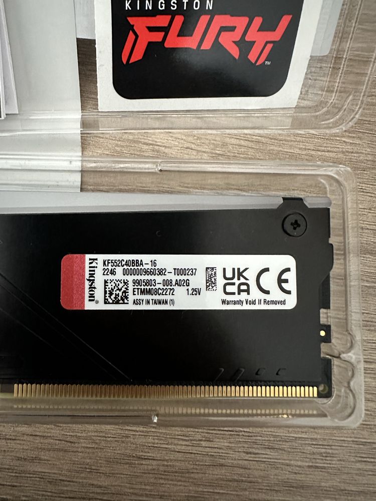 Memorie Kingston fury beast 16gb ddr5 5200mhz