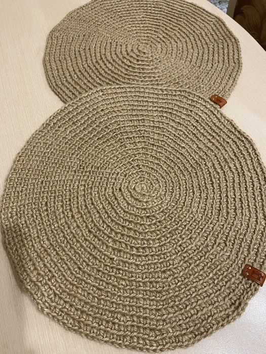 Декоративные эко-салфетки из джута