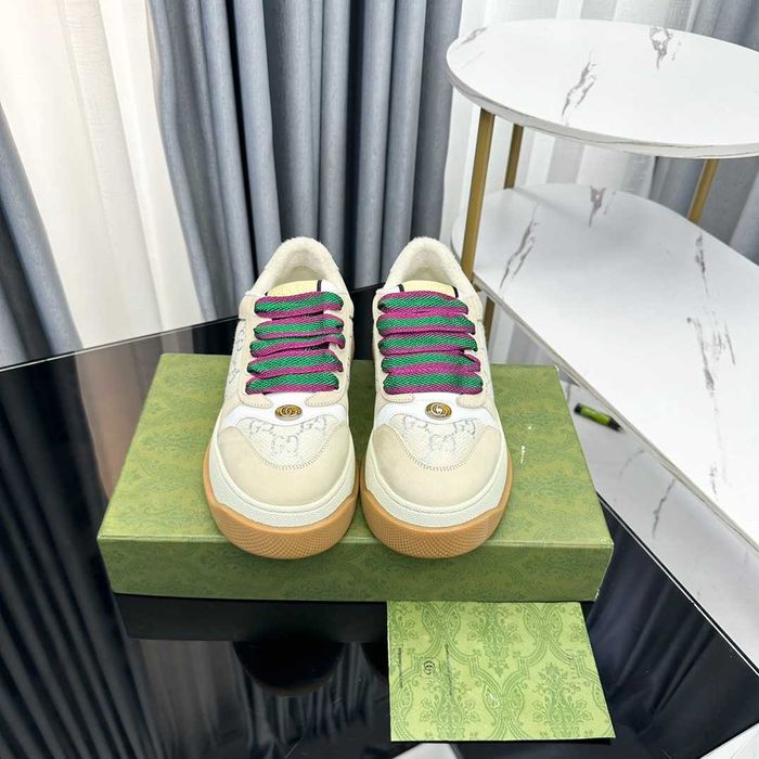 Tenisi Gucci Screener platform crem, marimi 35-40, adidasi Premium