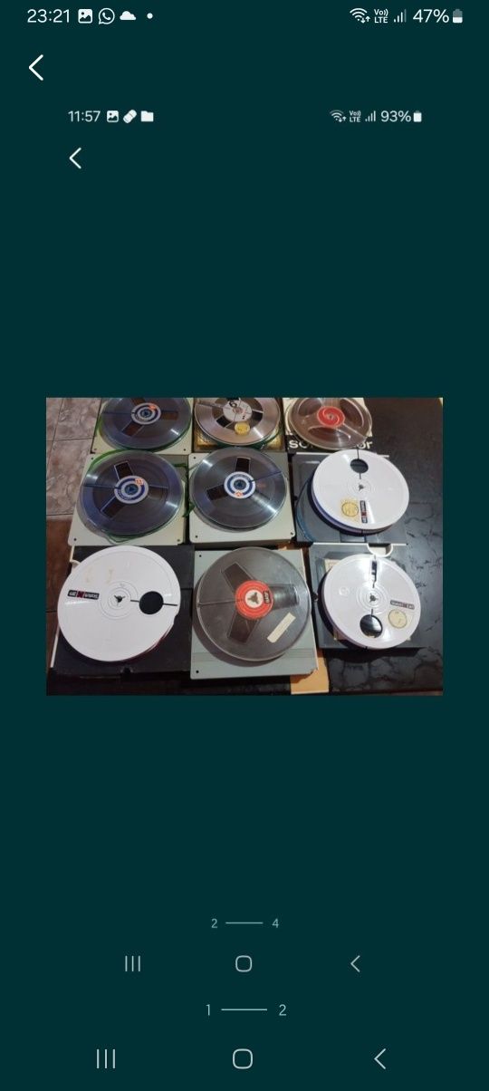 Benzi magnetofon 18cm agfa basf scotch muzica disco 80
