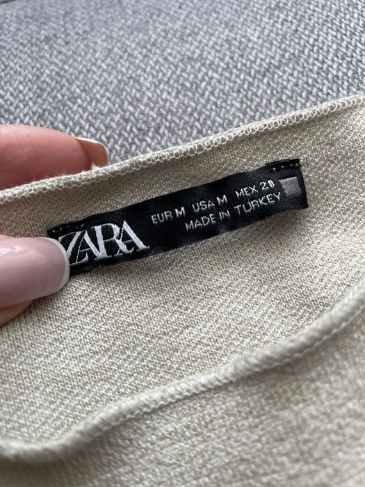 Къса плетена дамска рокля ZARA