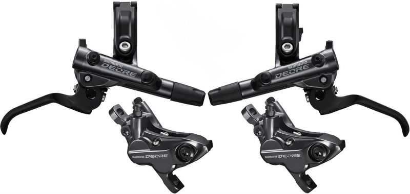 Set frane SHIMANO DEORE BR-M6100 cu 4 PISTOANE fata /spate NOU