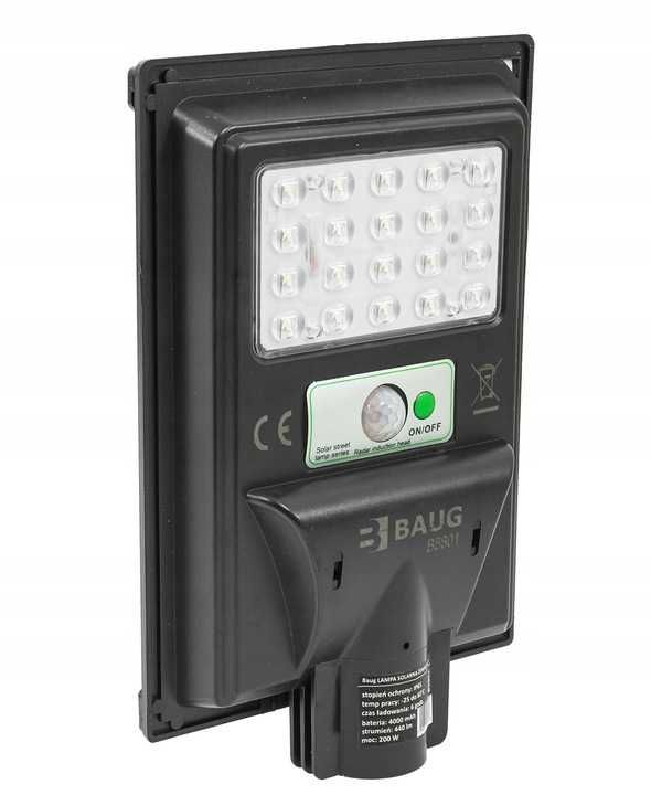 Lampa LED solara exterior 200W senzor telecomanda 4Ah + suport (B5801)