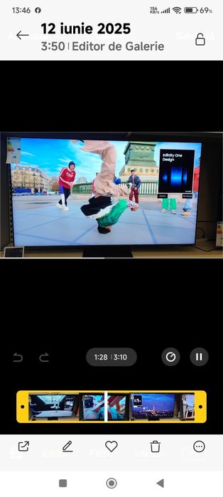 Tv QLED 140cm 8k SAMSUNG nou resigilat-
