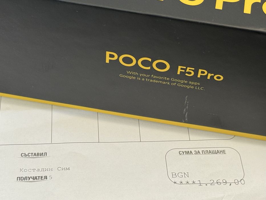 ***КАТО НОВ 256GB Xiaomi POCO F5 Pro 5G Гаранция Plesio 2027