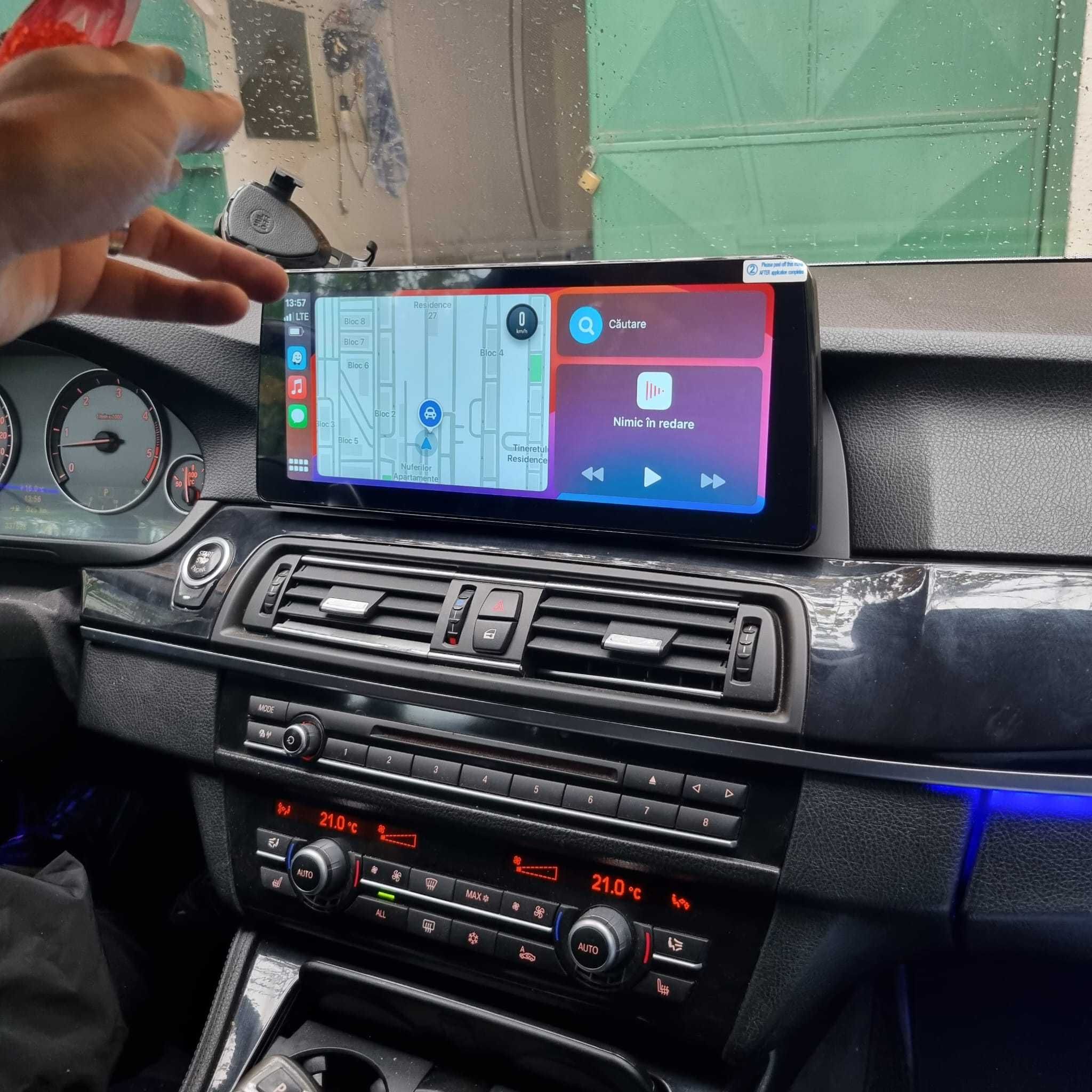 Navigatie android 12" BMW F10 F11 Carplay Waze YouTube