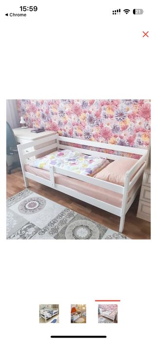 Детская кровать 80x150 см,с матрасом в комплекте по желанию