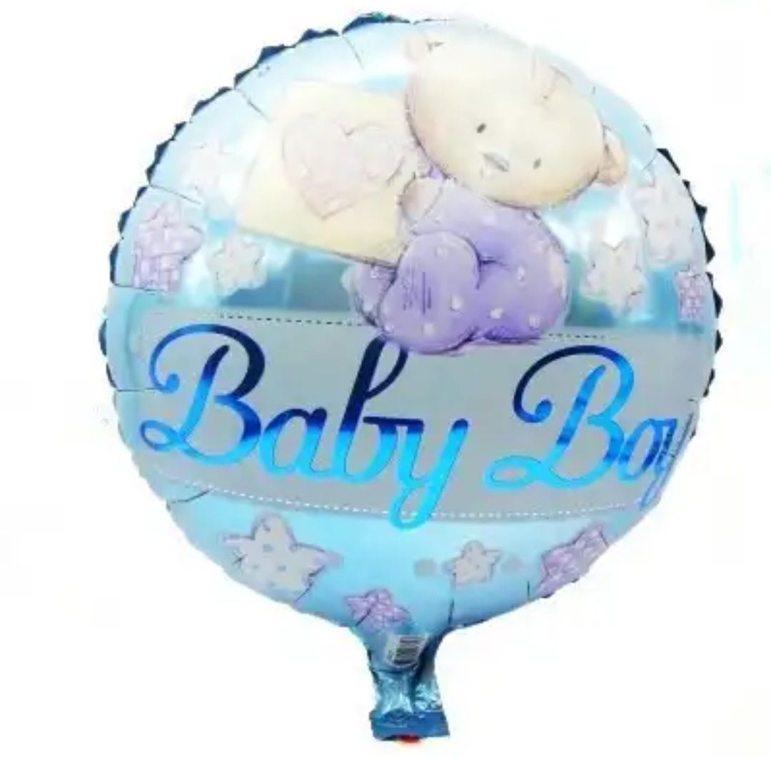 Set baloane nou-nascut baietel cu heliu