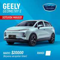 geely Geometry e 401км
100 % ЭЛЕКТРИЧЕСКИЙ ГОРОДСКОЙ АВТОМОБИЛЬ
Geely