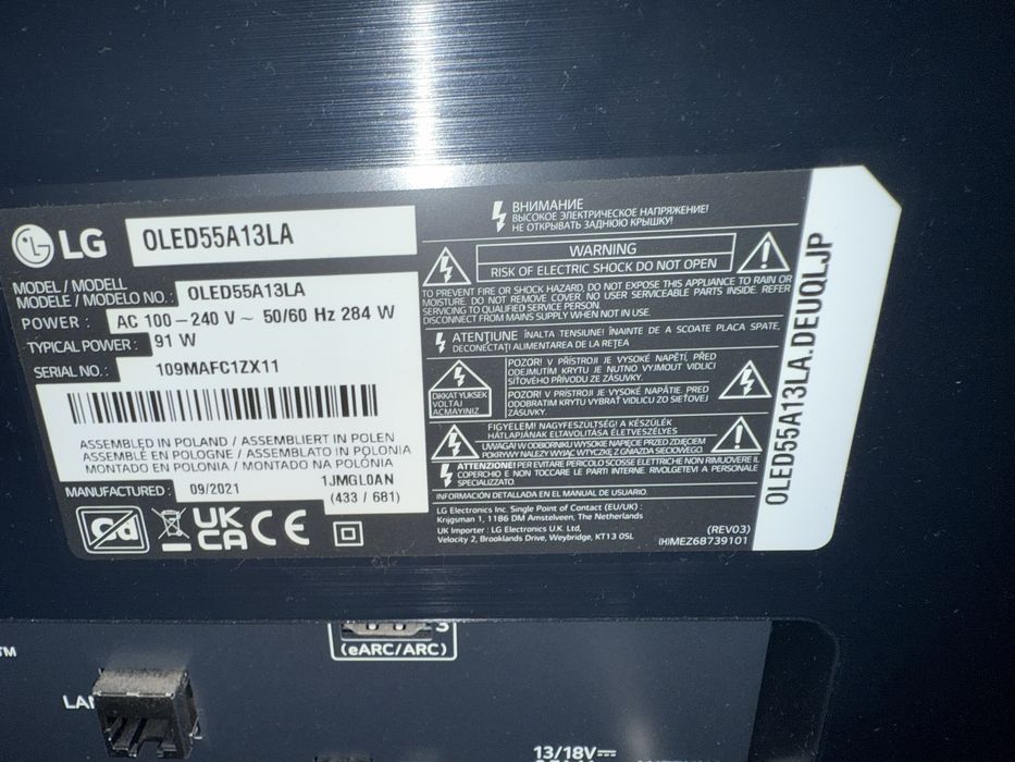 Vand televizor LG OLED55A13LA