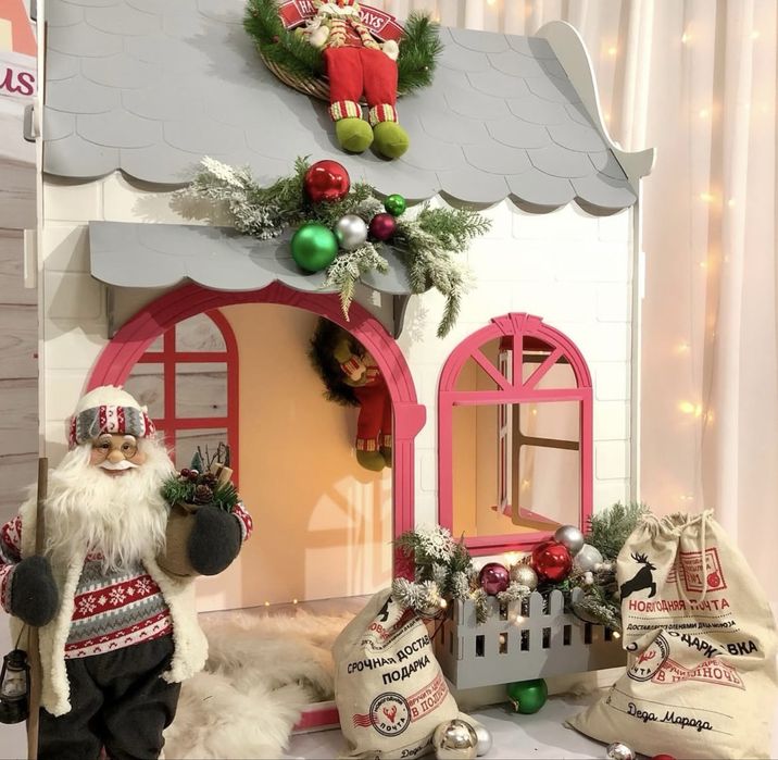 Деревянный домик для детей разборный подарок на новый год