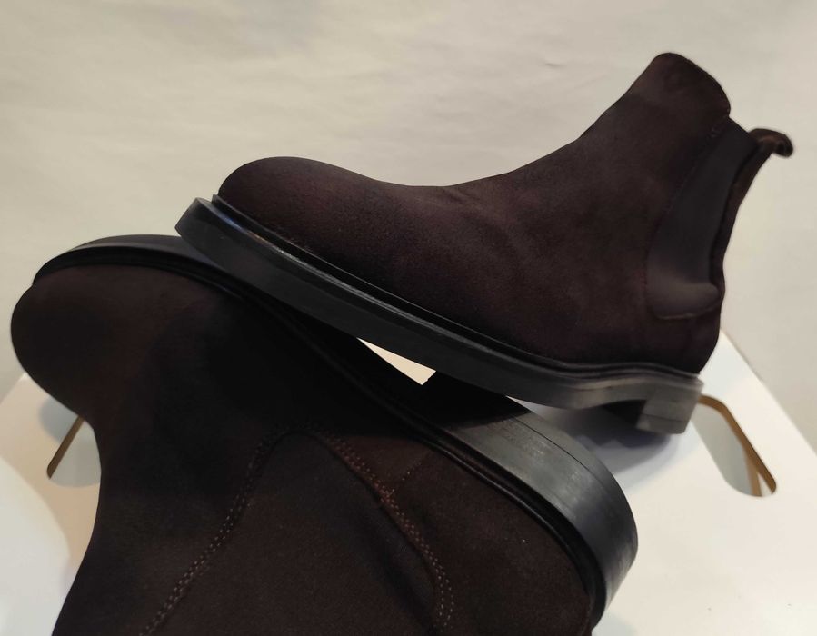 Ghete chelsea plain 41 Massimo Dutti piele naturala moale