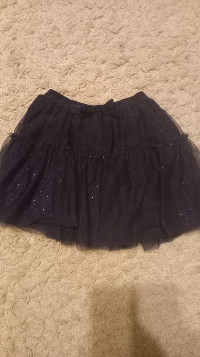 Fusta bleumarin tul stralucitor 8-10 ani