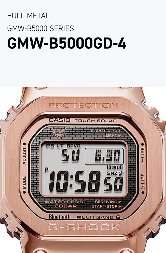 Casio GMW-B5000GD