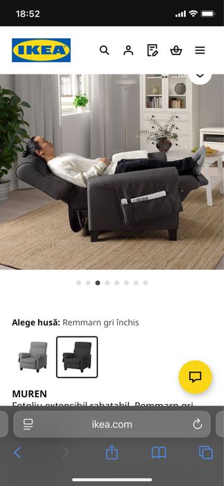 Fotoliu Muren Ikea