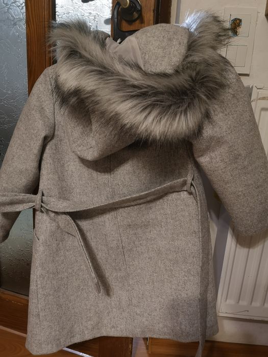 Palton stofa și blana mărim 134