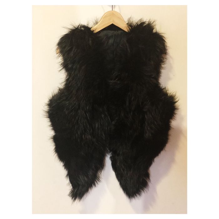 Vestă scurtă din Blană naturală raton