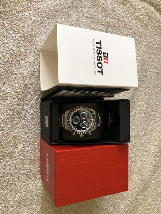 Ceas Tissot PRS 516 Chronograph Bleu Metalic