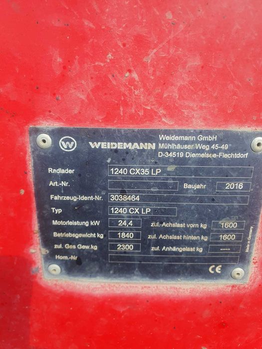 Vand incarcator WEIDEMANN, fabricat in 2016