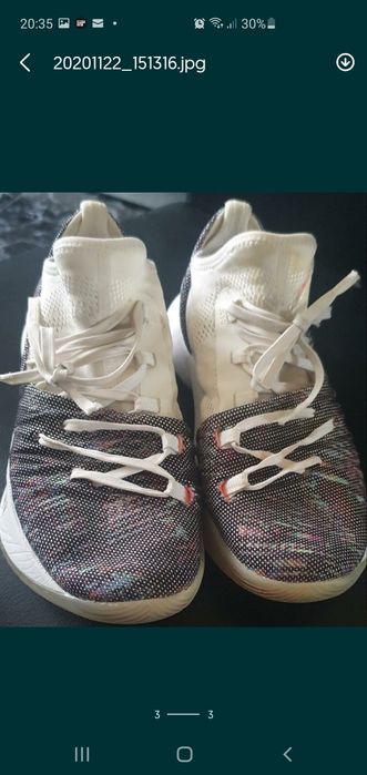 Under Armour UA GS Curry 5 white/black baschet 38