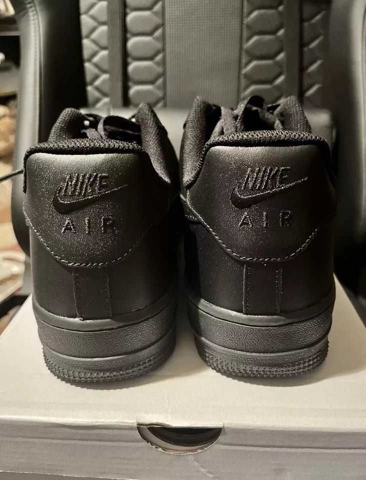 Найк/Nike Air Force 1 Triple Black 36,37,38,39,40,41,42,43,44,45,46,47
