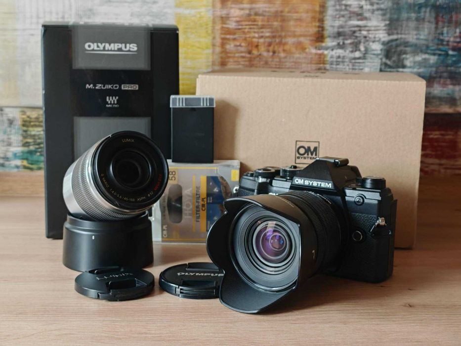 OM System OM-5 cu Olympus 12-45mm f/4 PRO si Panasonic 45-150mm