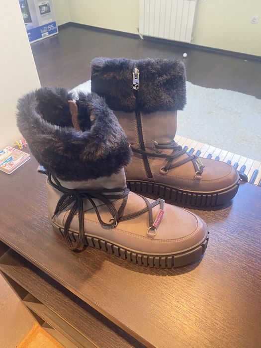 Vind cizme de piele naturala inblanite marime 37