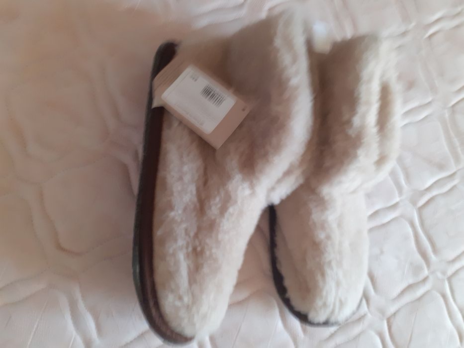 тапочки из овечьей шерсти