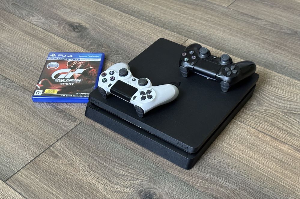 Игровая приставка Sony PlayStation 4 Slim 1TB черный