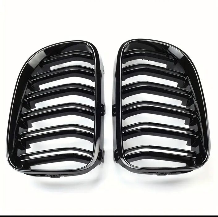 BMW E92 LCI Черни бъбреци – Double Slotted, Black Gloss