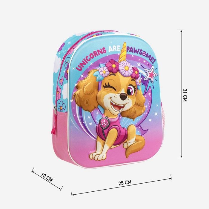Ghiozdan gradinita copii 3D, Skye, Patrula Catelusilor,Paw Patrol