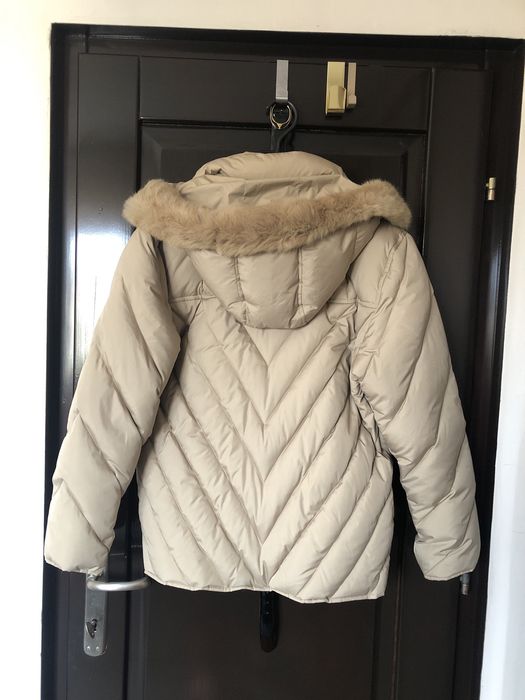 Geaca de iarna cu puf si blanita naturala