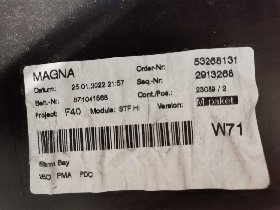 Задна Броня за BMW F 40 MSP REA БМВ Спорт М пакет 2022ги