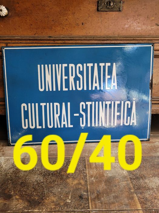 Tablă veche emailată